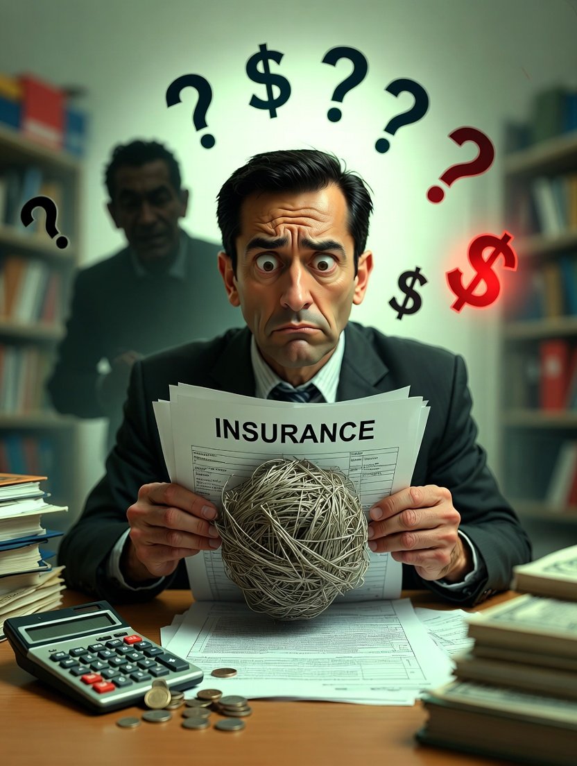 American business owner in a cluttered home office