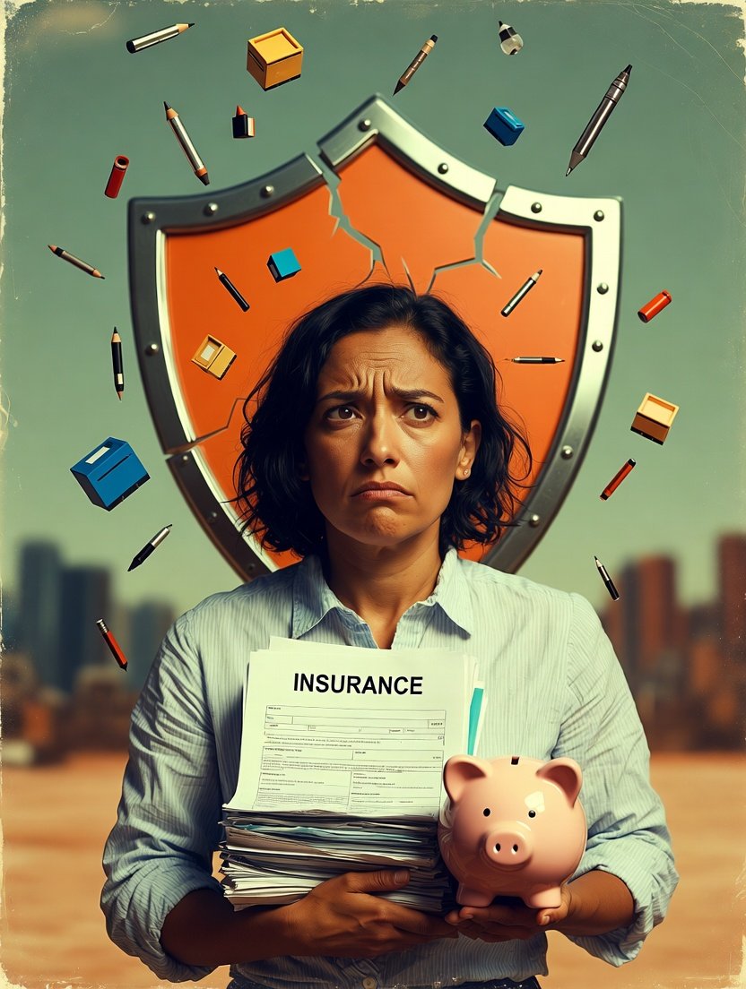 frazzled small-business owner in a coffee-stained hoodie