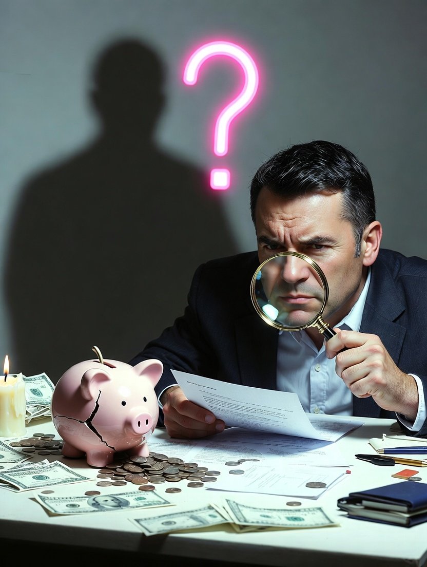 confused twenty-something American renter squinting through